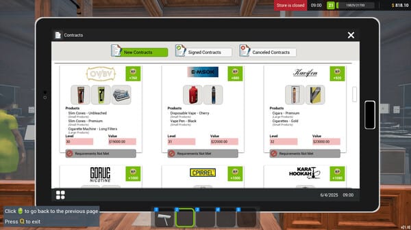 Tobacco Shop Simulator free download gameplay screenshot - high quality gaming experience