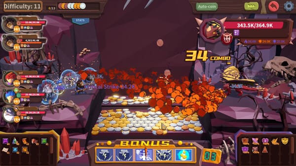 Coin Push RPG free download gameplay screenshot - high quality gaming experience