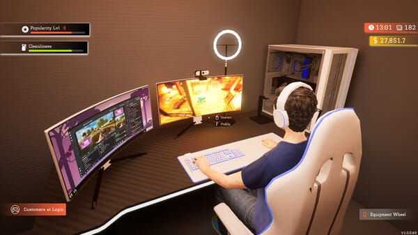 Gaming Cafe Simulator free download gameplay screenshot - high quality gaming experience