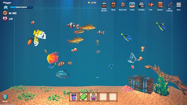 Tiny Aquarium: Social Fishkeeping free download gameplay screenshot - high quality gaming experience