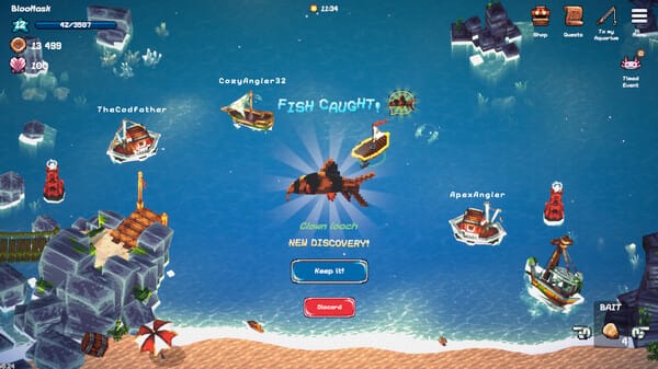 Tiny Aquarium: Social Fishkeeping free download gameplay screenshot - high quality gaming experience