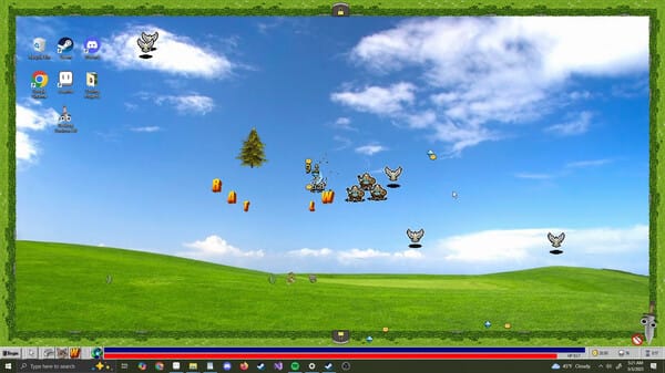 Desktop Survivors 98 free download gameplay screenshot - high quality gaming experience