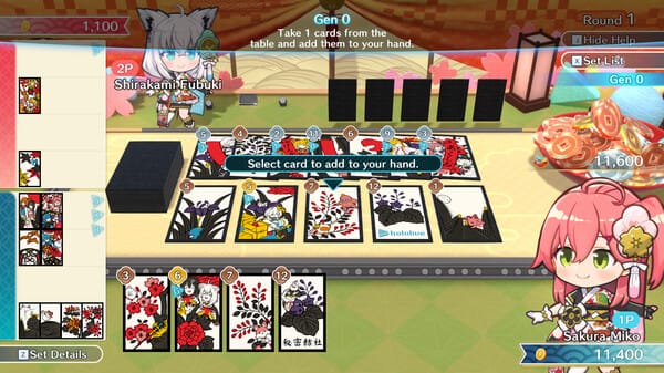 hololive Holo's Hanafuda free download gameplay screenshot - high quality gaming experience