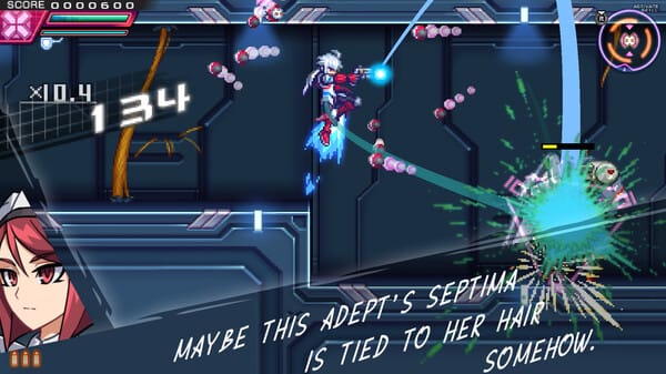 Azure Striker Gunvolt Trilogy Enhanced free download gameplay screenshot - high quality gaming experience