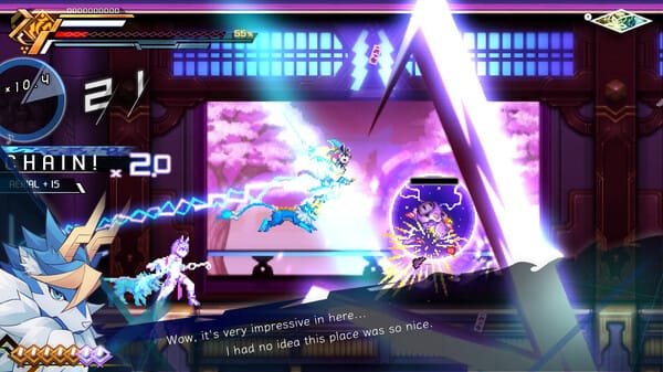 Azure Striker Gunvolt Trilogy Enhanced free download gameplay screenshot - high quality gaming experience