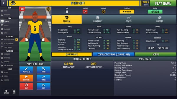 Ultimate Pro Football Coach free download gameplay screenshot - high quality gaming experience