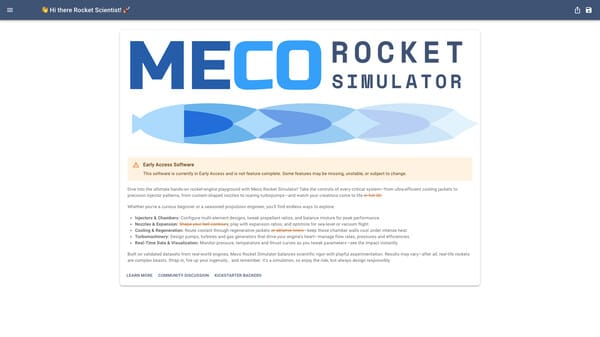 Meco Rocket Simulator free download gameplay screenshot - high quality gaming experience