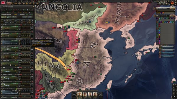 Hearts of Iron IV free download gameplay screenshot - high quality gaming experience
