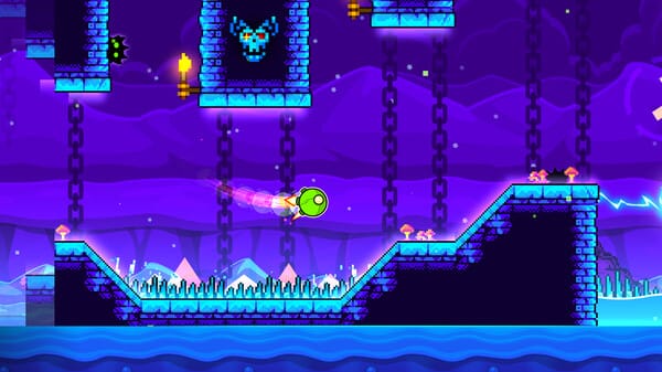 Geometry Dash free download gameplay screenshot - high quality gaming experience