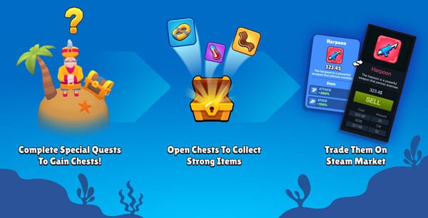 Fish Idle 2: Underwater Mystery free download gameplay screenshot - high quality gaming experience