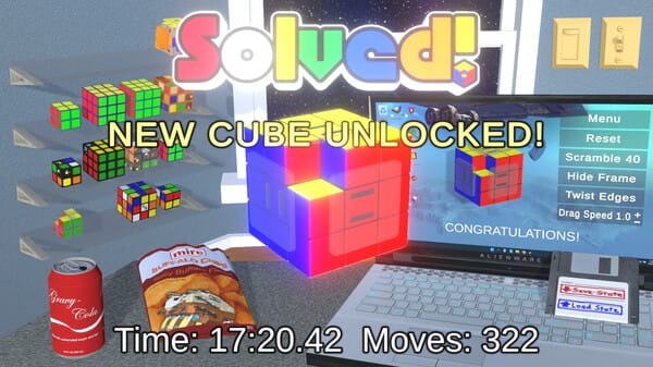 Glow Cubes free download gameplay screenshot - high quality gaming experience