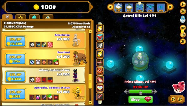 Clicker Heroes free download gameplay screenshot - high quality gaming experience