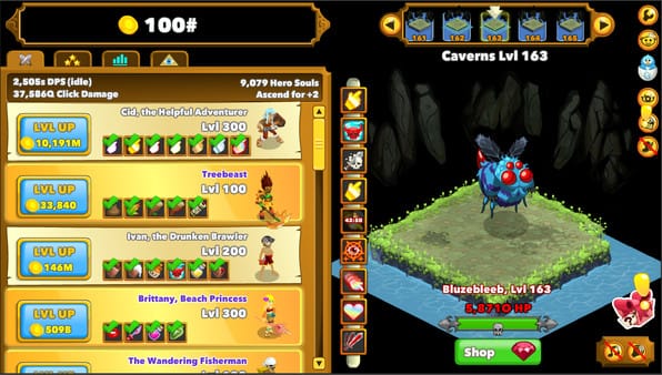 Clicker Heroes free download gameplay screenshot - high quality gaming experience