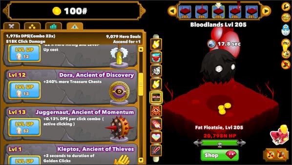 Clicker Heroes free download gameplay screenshot - high quality gaming experience