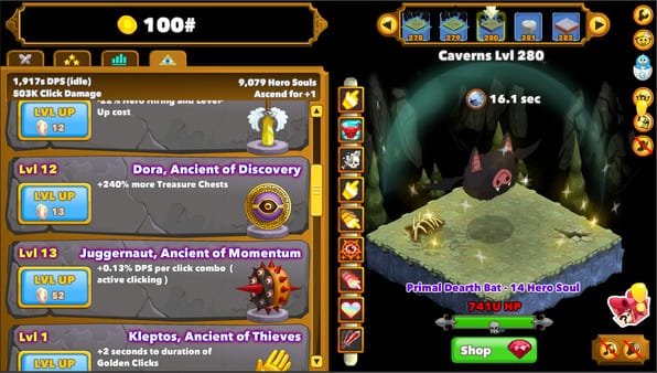 Clicker Heroes free download gameplay screenshot - high quality gaming experience