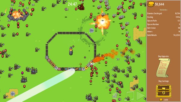 All Aboard! The Train Defense Express free download gameplay screenshot - high quality gaming experience